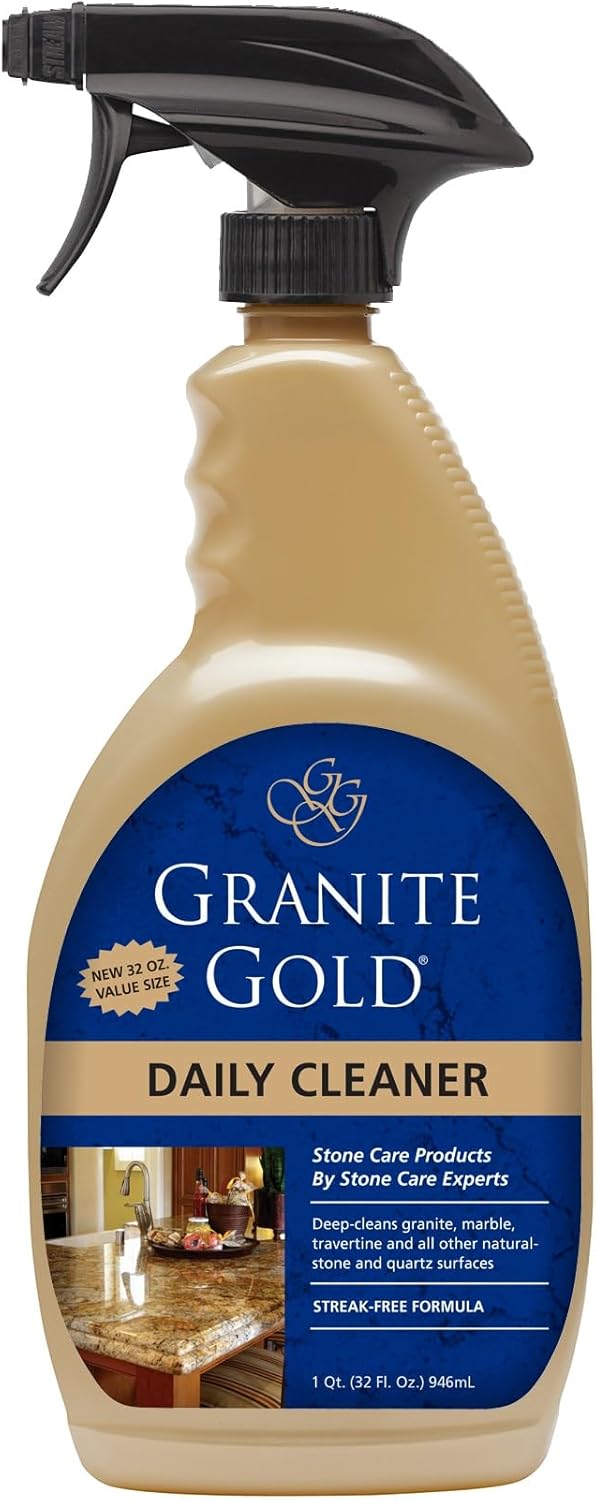 Granite Gold Daily Cleaner for Granite, Marble & Other Natural Stone & Quartz Surfaces, 32 Ounces