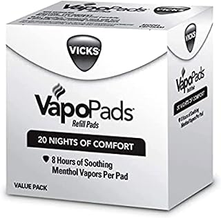 Vicks VapoPads, 20 Count – Vicks VapoPads, 20 Count Refill Scent Pads – Soothing Menthol Vapor Pads for Vicks Humidifiers, Vaporizers, Waterless Vaporizers, and Plug-Ins, FSA and HSA Eligible