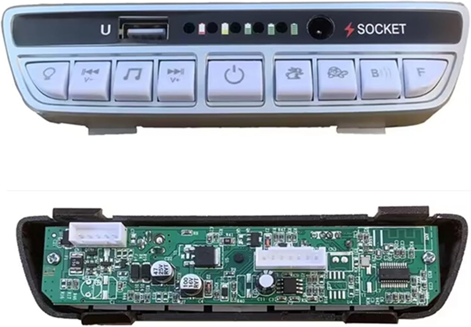 12V Children's Electric Vehicle Power Supply Central Control Switch Multi-Function Bluetooth Connection Music Power Supply Display Circuit Board Center Panel Electric Toy Car Replacement Parts