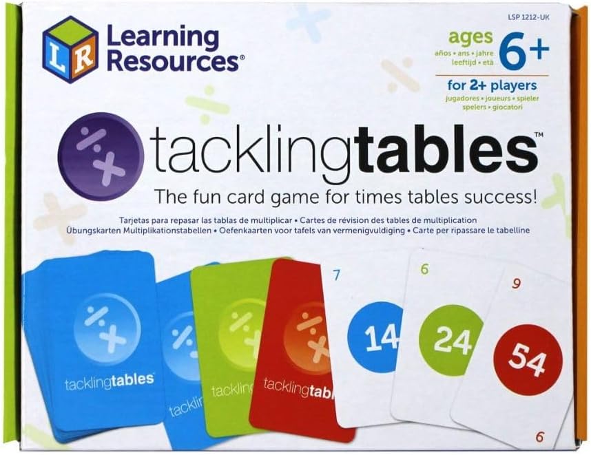Learning ResourcesTacklingtables Student Game, Set Contains Times Tables Chart 78 Graded Cards, Learning Multiplication, Early Maths skills, Home Learning Times Tables, Times Table Flash Cards, Age 6+