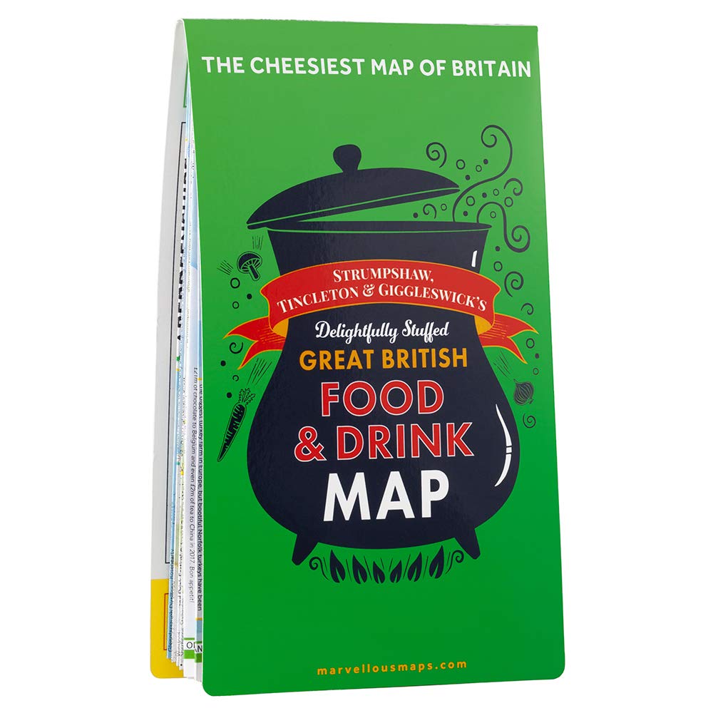 Great British Food & Drink Map | Food Map & Guide | Marvellous Maps | Food & Drink Gifts | Holiday Planning | British Geography