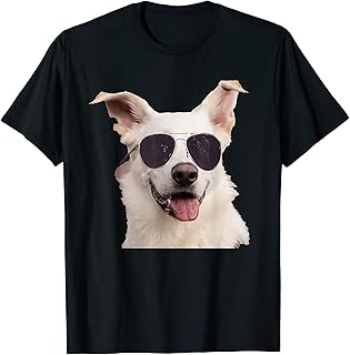 Dog With Sunglasses. Animal Puppy Doggy Pooch Mutt Fido T-Shirt