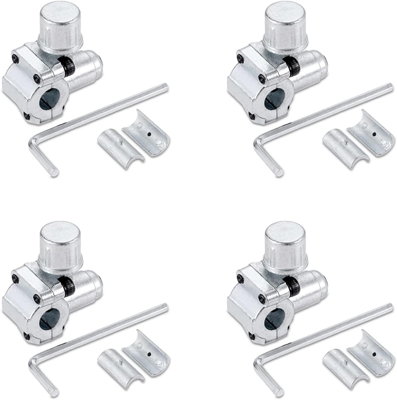 Mtsooning 4PCS BPV-31 Bullet Piercing Valve Kit, Adjustable Line Tap Valve for Air Conditioners HVAC 1/4", 5/16", 3/8" Tubing, Replacement for AP4502525 BPV31D GPV14 GPV31 GPV38 GPV56 MPV31 A/C HVAC