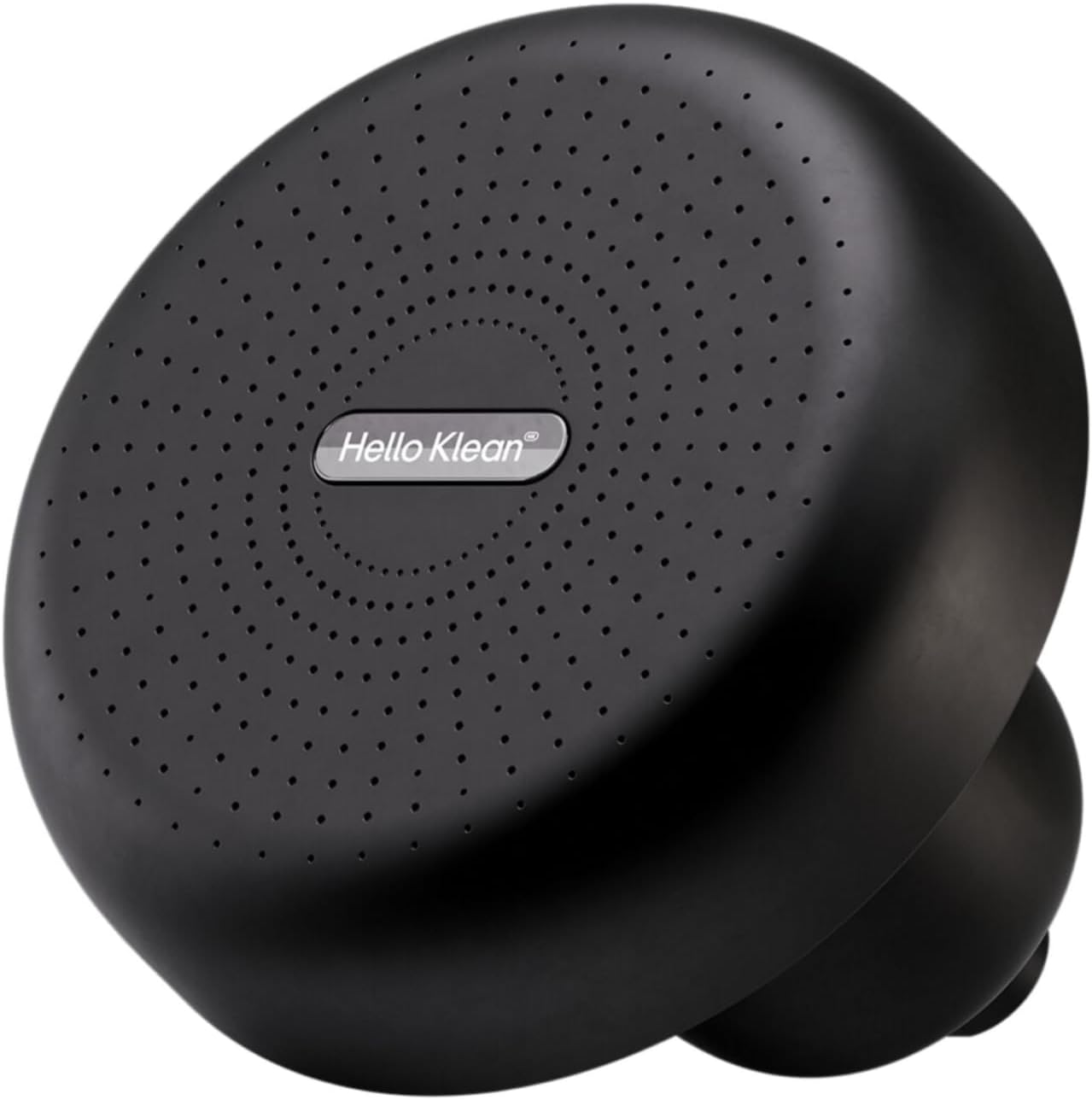 Hello Klean Rain Shower Head in Black - Filters Unwanted Metals, Chlorine & Impurities Found in Water - Improves Quality of Skin & Hair - Boosts Water Pressure Up to 2 Times - Quick & Easy to Install