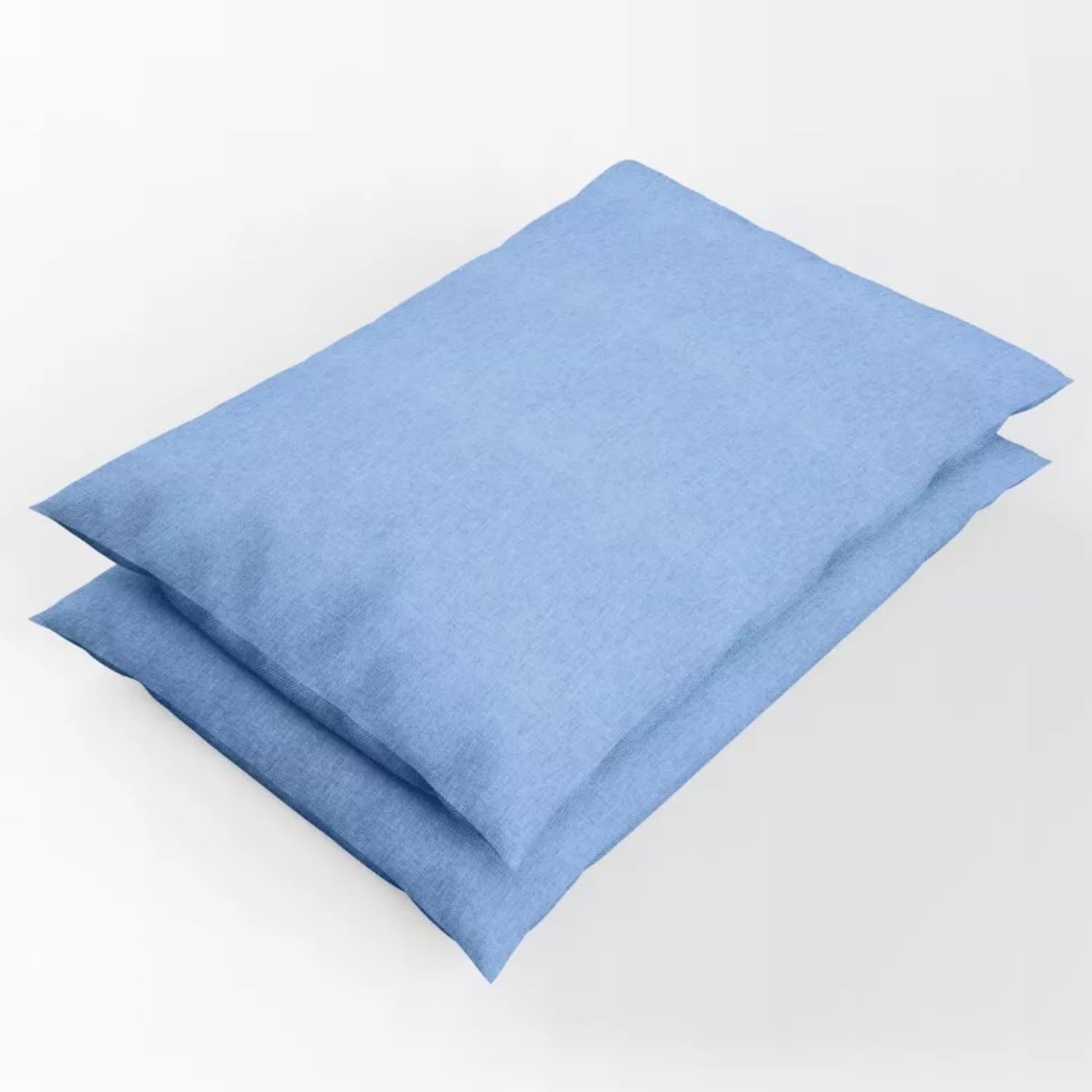 VELAFEE Pillow Cases 2 Pack, Cool Pillowcases Made of Cotton & Polyester – Soft Breathable Polycotton, 50x70cm Covers for Bedroom Comfort, Machine Washable Luxury – Blue