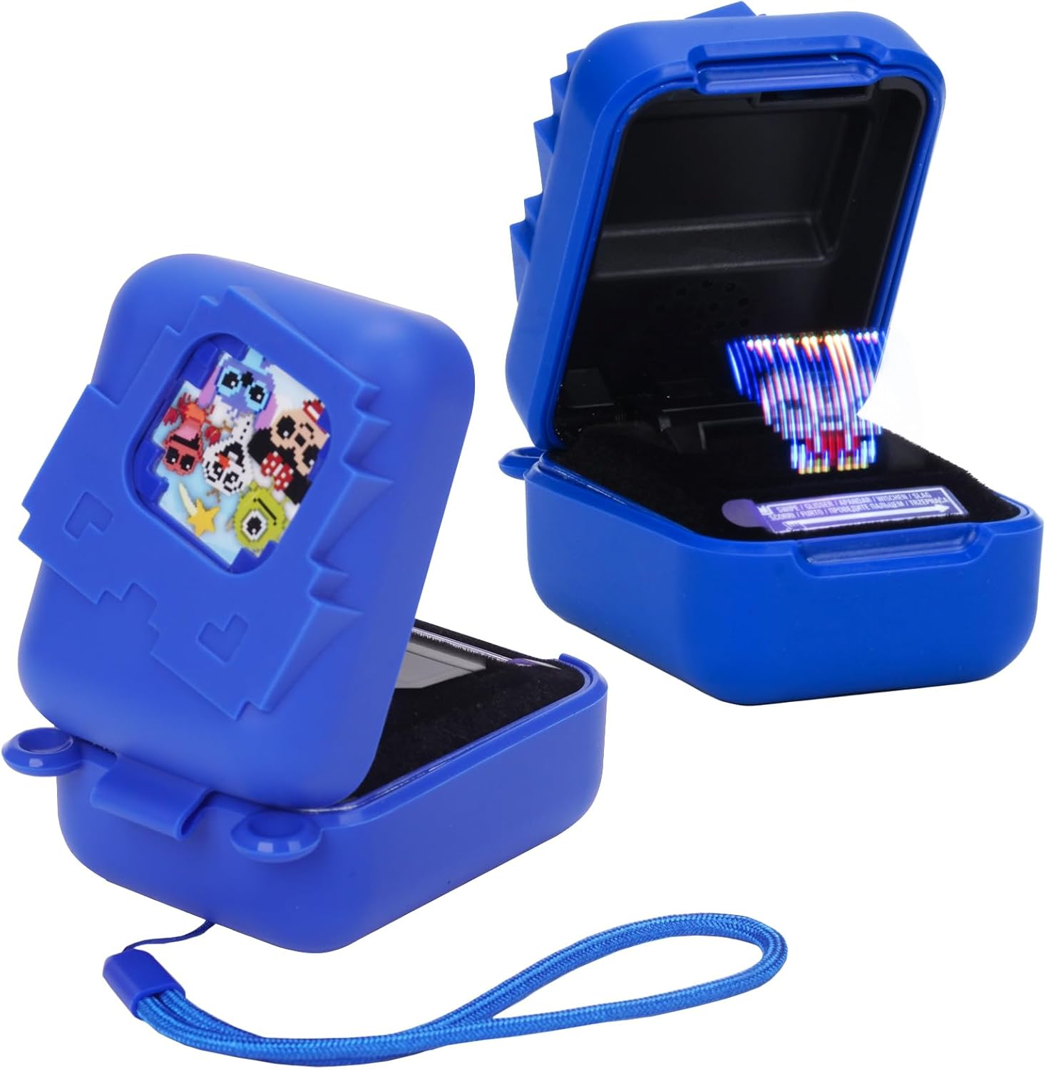 MGZNMTY Silicone Case for Bitzee Disney Interactive Toy Digital Pet and Case, Protective Skin Cover for New Bitsy Electronic Virtual Pet (Dsn Blue)