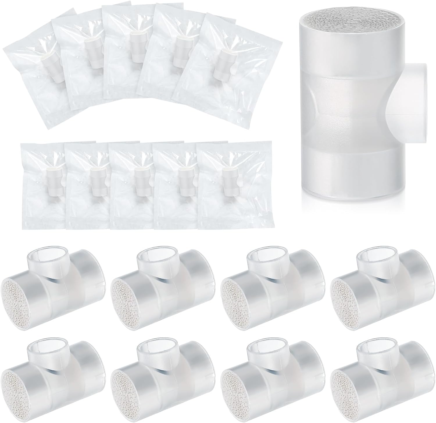25 Pcs Tracheostomy HME Heat Moisture Exchanger Individually Package Tracheotomy Humidifier Tracheostomy Supplies
