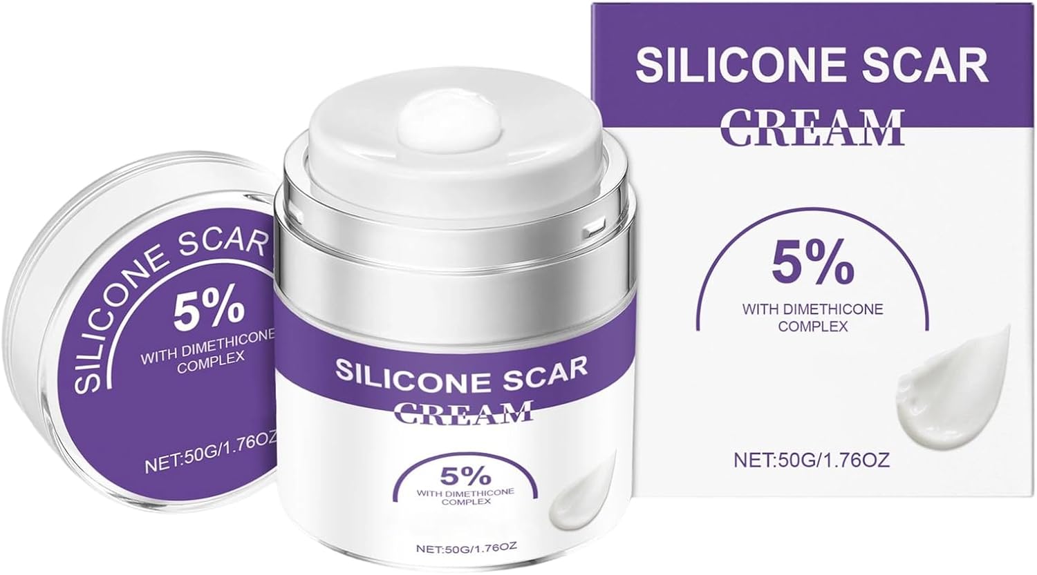Anti Scar Cream | 50 g Reduces Visibility of Scars - Care for Face Body Cesarean Section Scars Wounds Burns Old and New Scars