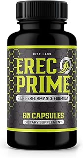Erec Prime Pills for Men, ErecPrime Male Capsules, Erec Prime High Performance Formula, All-Natural Support for Peak Performance & Overall Health, Official ErectPrime24 Reviews (60 Capsules)