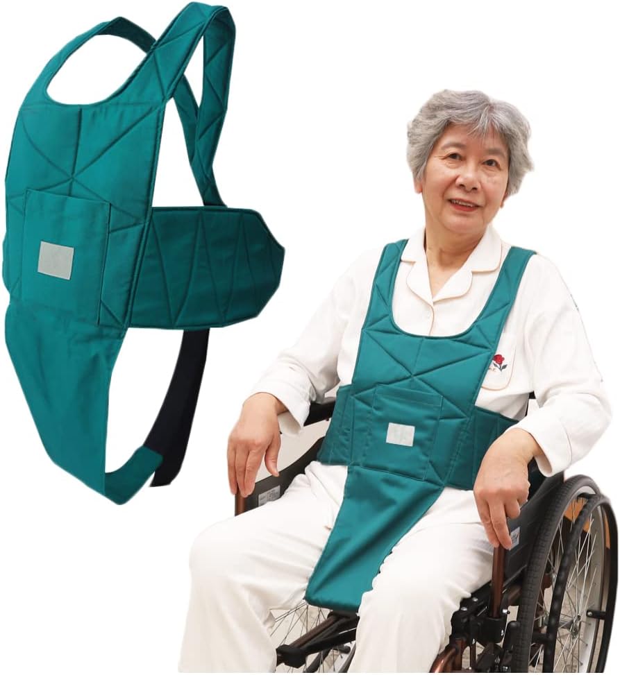 Wheelchair Seat Belt Anti-Fall Safety Belt Medical Restraints Straps Non-Slip Harness Adjustable Secure Buckle for Elderly Disable Hospital Patient