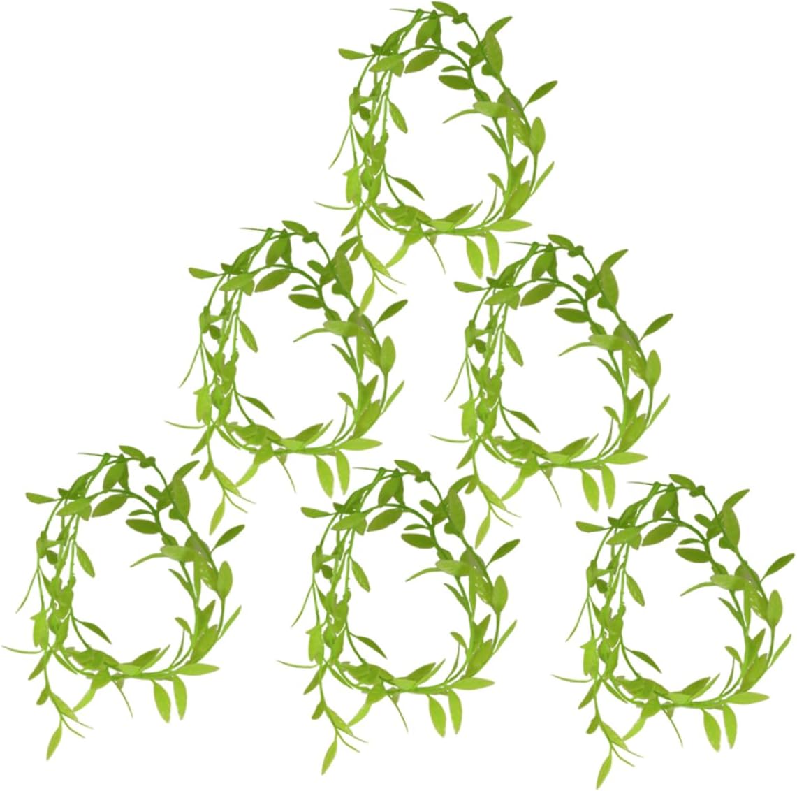 MAGICLULU 6pcs Mini Artificial Vine Garland for Dollhouse Miniature Gardening Plants Realistic Textured Faux Greenery Garland Compact Decorative Vines for DIY Micro Landscapes and Year Round