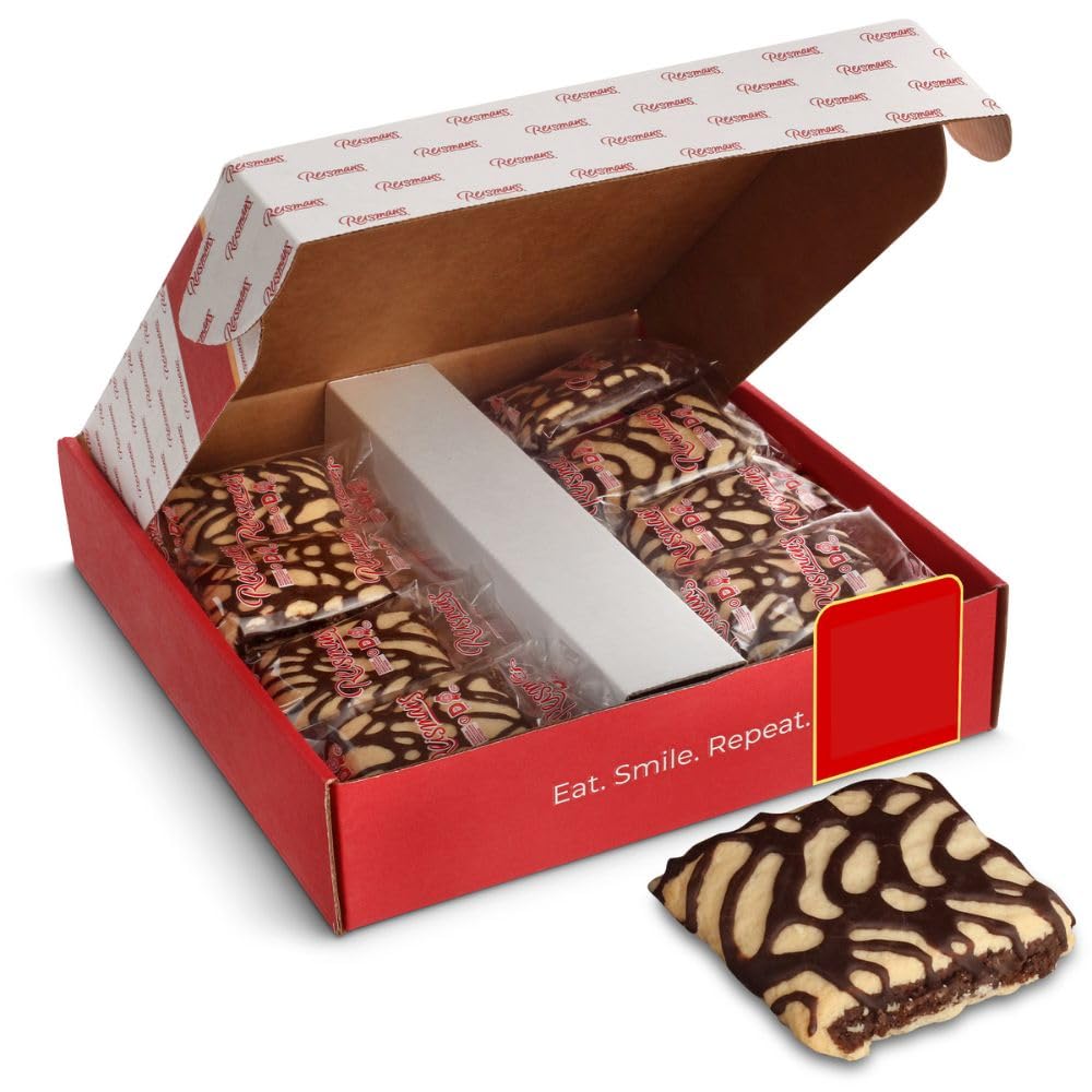 Brownie Bar Gift Box | Nut & Dairy Free Baked Goods | Gourmet Food Gifts for Adults | OU Kosher Certified | Bakery & Dessert Gifts | 24-Pack | Reisman's Bakery