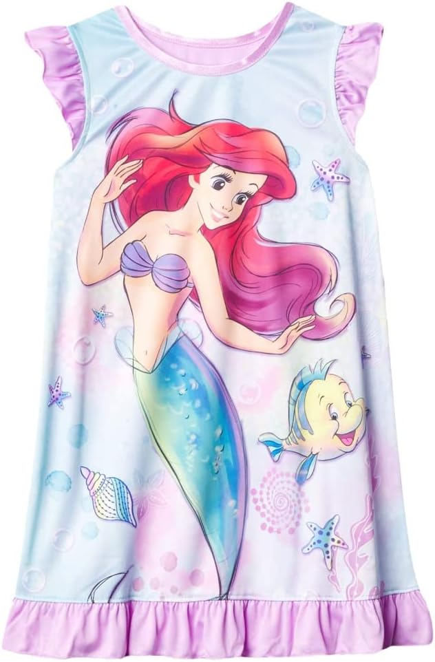 Disney Girls' Nightgown, Soft & Cute Pajamas for Kids