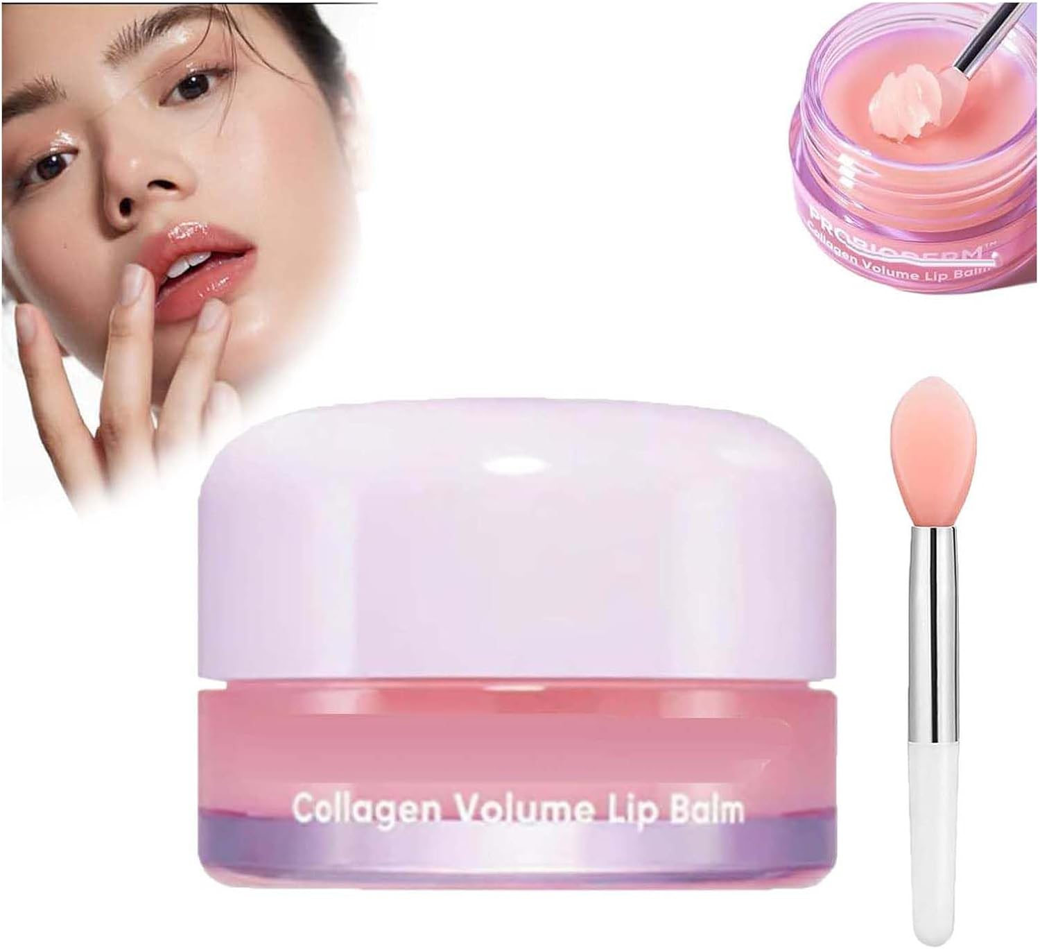 Lip Balm,Collagen Lip Balm, Bioheal Collagen Lip Balm,Bioheal Collagen Volume Lip Balm 15ml,Lip Mask, Collagen Lip Balm Moisturizing,Lightening Lip Lines, Anti-Crack Lip Balm (1PC)