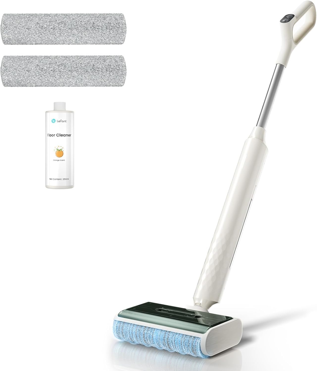 Lefant LS100 Cordless Wet Dry Vacuum Mop - 2-in-1 Self-Cleaning, Lightweight Stick Vacuum with 60 Min Runtime,Powerful Suction for Carpet,Tile,Pet Hair, Hardwood Floors,Ivory White