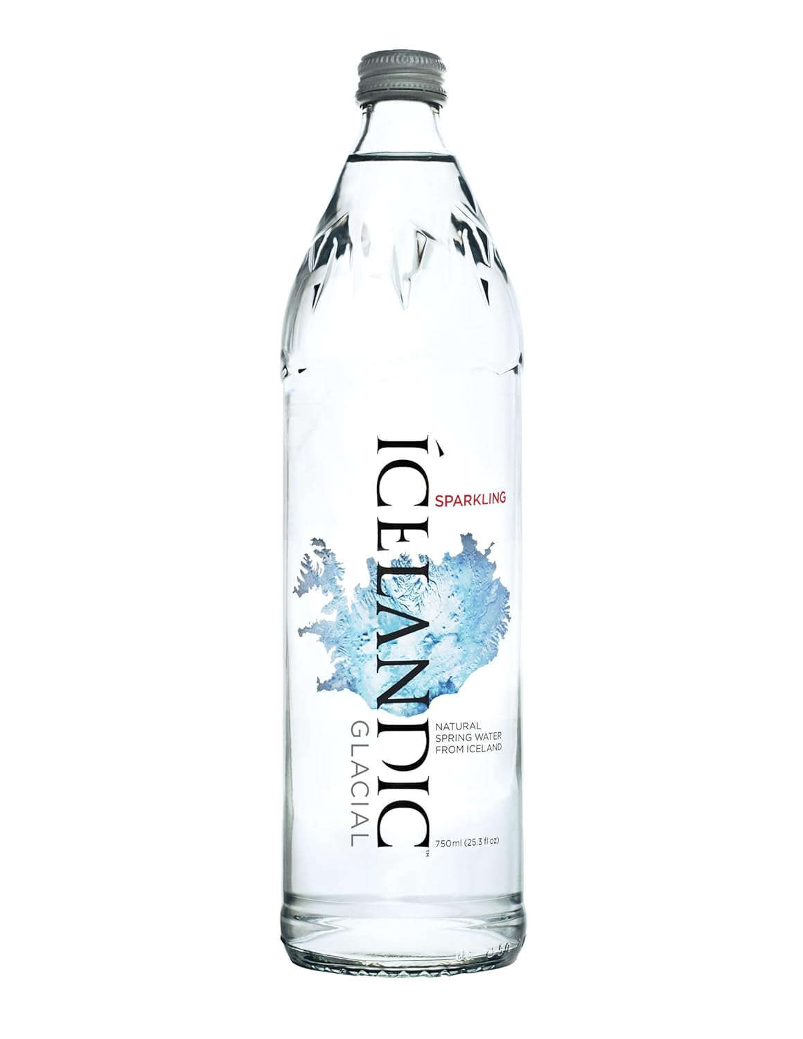 Icelandic Glacial Natural Spring Water, Sparkling, 25.3 oz