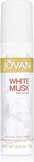 Jovan White Musk Body Spray, Enticing Body Spray for Women, Vegan Formula, 2.5oz