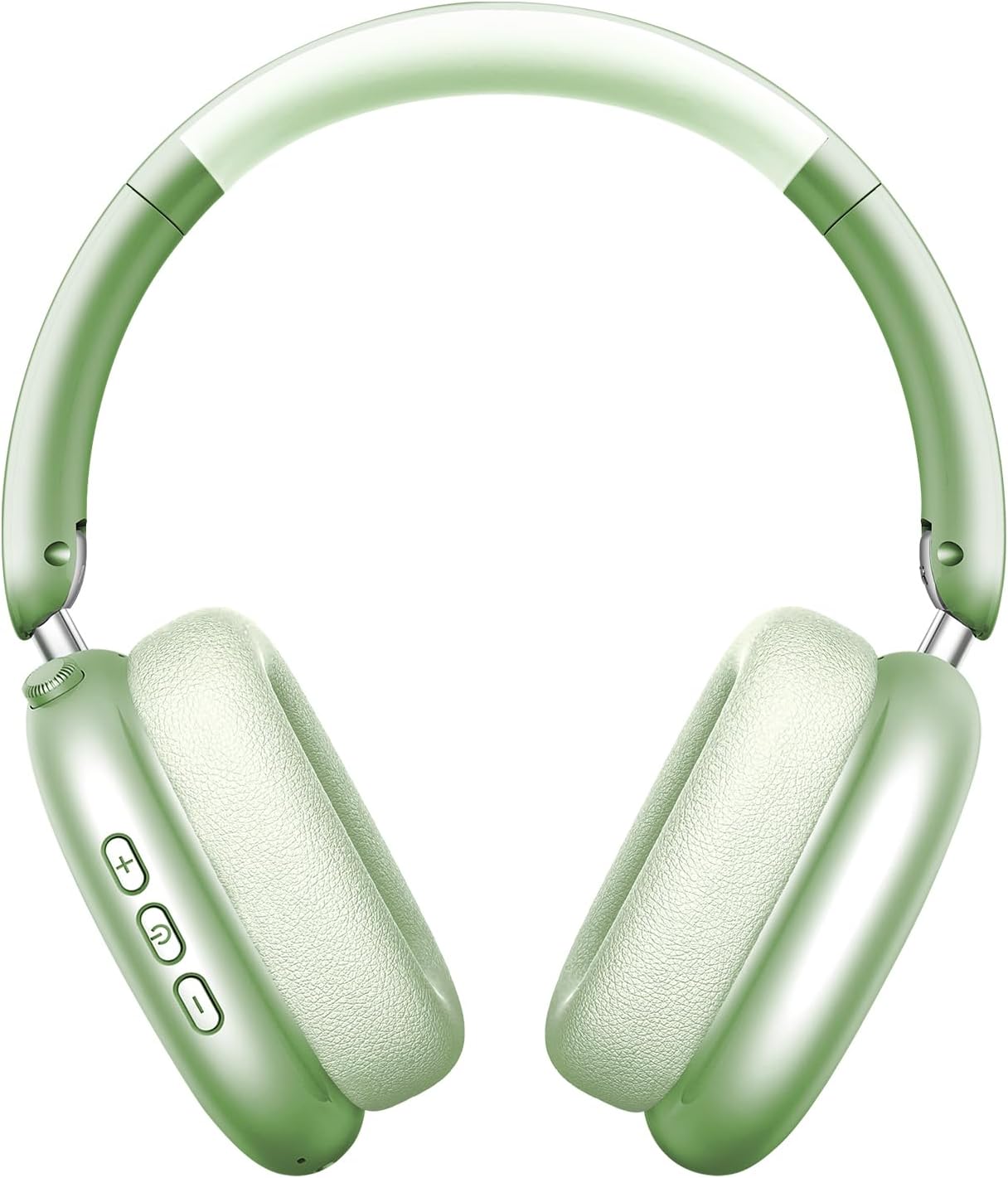 Wentronic Y01 Wireless Over Ear Headphones, Noise Canceling Bluetooth 5.3 Headphones with Microphones,Hi-Res Audio,48H Playtime,Foldable,Breathable Soft Earpads for iOS/Android/Samsung/PC-Green
