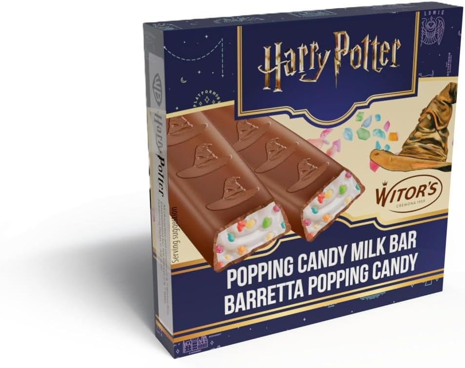 Harry Potter 4 x Mini Popping Candy Chocolate bars 50g