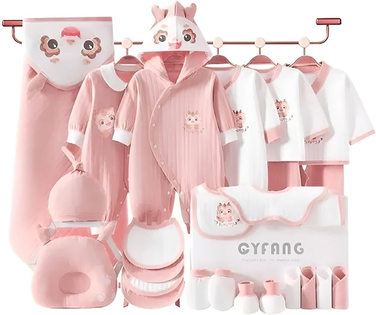 20-Piece Newborn Baby Clothes Gift Set for 0-6 Months – Baby Girl & Boy Essentials, All-Season & Winter Outfits, 100% Cotton, Perfect Baby Gift