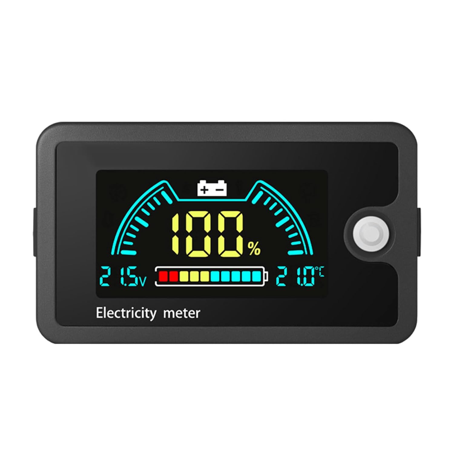 8-100V Wide Voltages Digital Battery Meter Realtime Quick Connection Design For Motorcycles Outdoor Equipment ABS Battery Voltage Meter