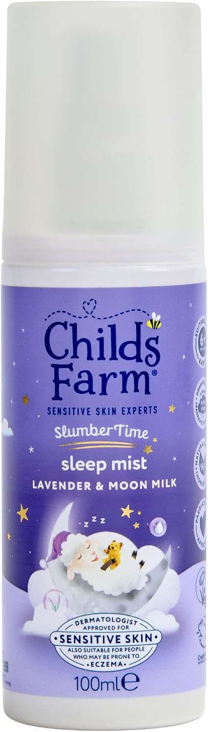 Childs Farm SlumberTime Sleep Mist, Calming Lavender & Moon Milk | Suitable for Dry, Sensitive Skin, 100ml