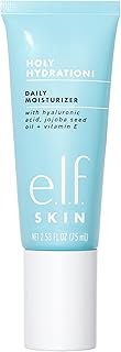 e.l.f. SKIN Holy Hydration! Daily Hydration Moisturizer, Ultra-Hydrating Formula, Infused with Aloe, Jojoba Oil & Shea Butter, Vegan & Cruelty-Free, 2.53 Fl Oz