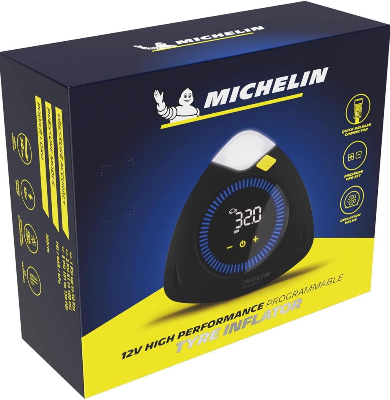 MICHELIN 12V High Performance Programmable Rapid Tyre Inflator