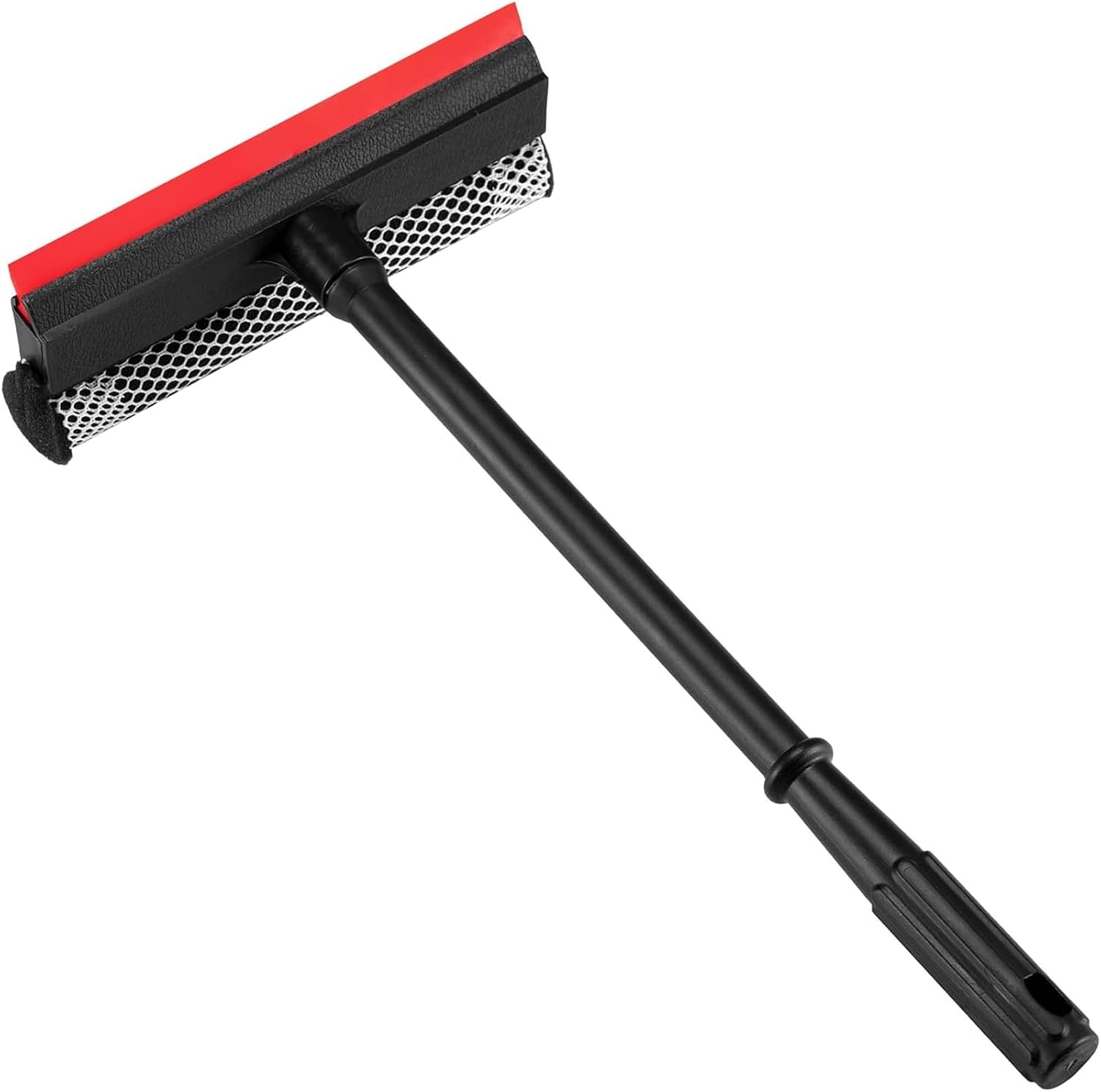 Professional 8.1" 2 in 1 Window Squeegee with 16" Long Handle,Car Squeegee for Gas Station,Home,Car，Glass,Shower,Outdoor High Window Cleaning