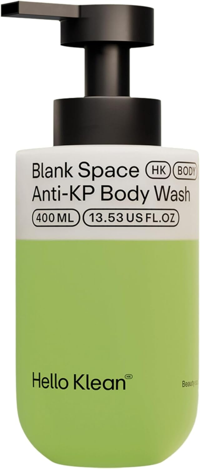 Hello Klean Blank Space Anti-KP Body Wash - Bi-Phase Cleanser Deeply Cleans & Removes Hard Water Residue - Hydrating Boost for Skin Moisture - Soothe Rough Dry & Sensitive Skin - Dermatologist Tested