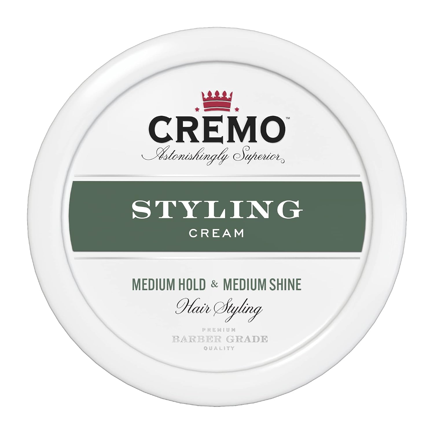 Cremo Hair Styling Cream for Men, Medium Hold & Medium Shine, 4 oz