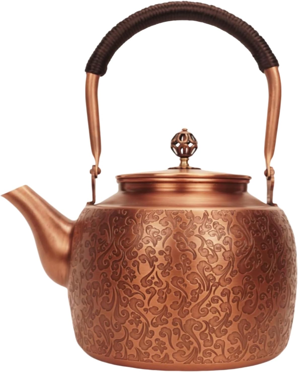 Kkekos Handmade Copper Kettle Copper Teapot for Stovetop 2000ml (Type3)