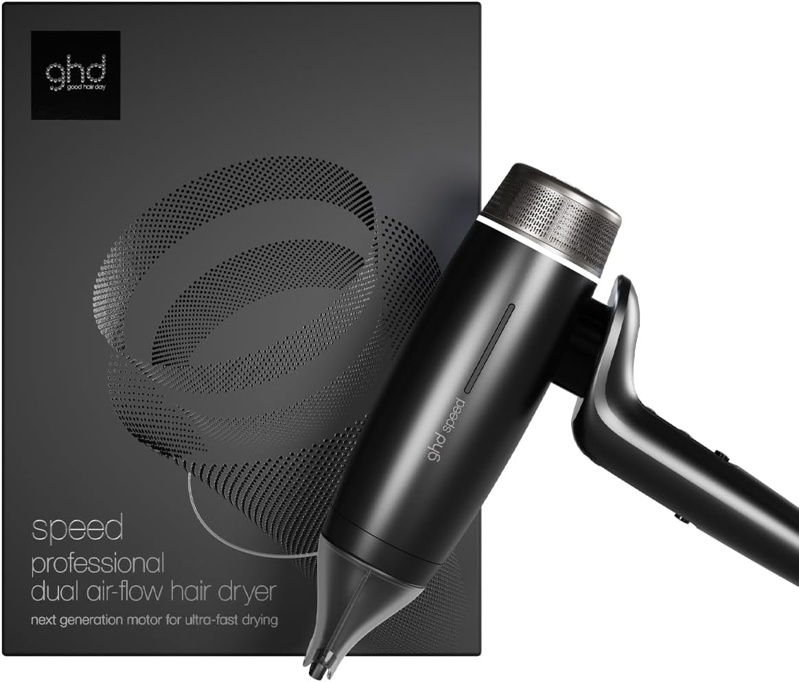 ghd Speed Ionic Hair Dryer, Ultra Fast Drying, Power with Control