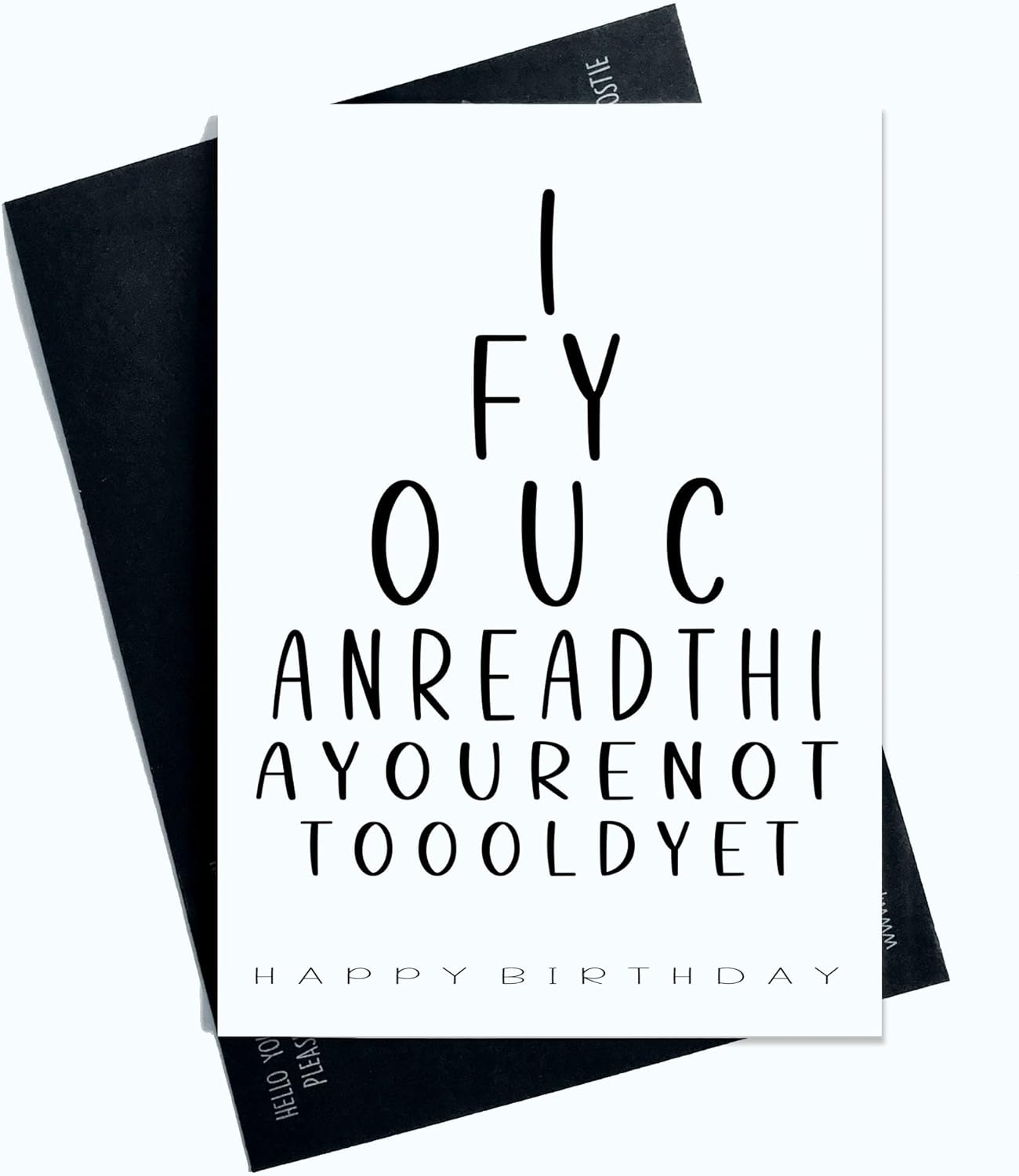 Peachy Antics Birthday Card If You Can Read This You're Not Too Old Yet Happy Birthday Card For Him For Her 30th 40th 50th 60th Birthday Card Joke AP148