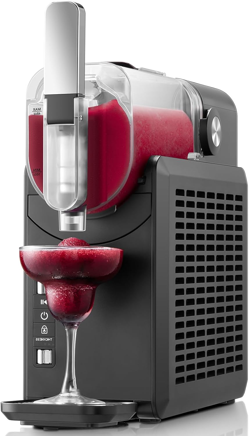 2L 5-in-1 Slush Machine, No Ice Needed, 15 Mins Slushy Machine for Home with Self-Clean, 5 Presets, Professional Frozen Margarita Machine, 4 Hours Freshness, Frozen Margaritas, Frappes, Milkshakes