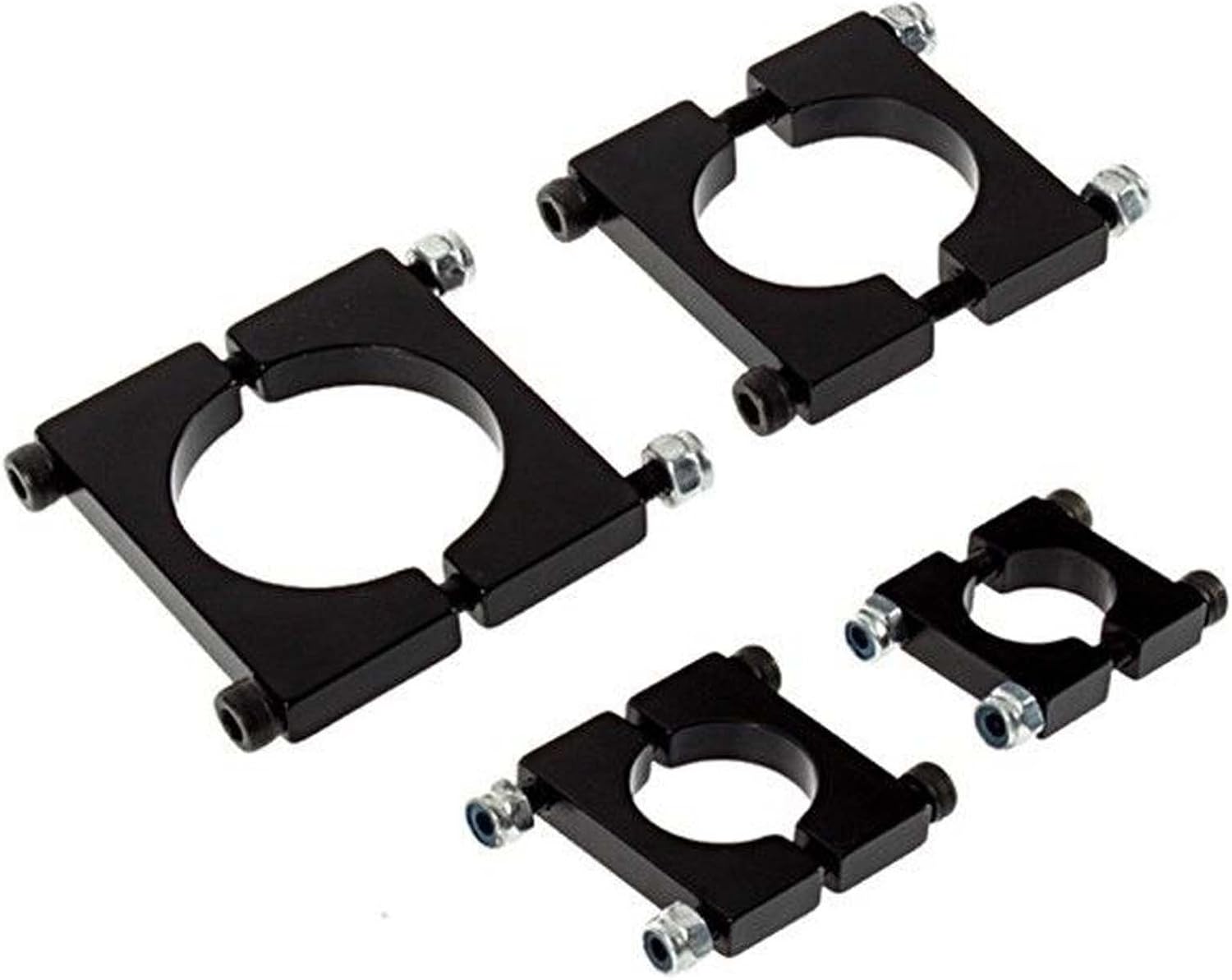 Rcmodelpart CNC Alloy 12MM Tube Boom Mount Motor Clamp for DIY Quadcopter Multirotor (Pack of 4 Pcs)