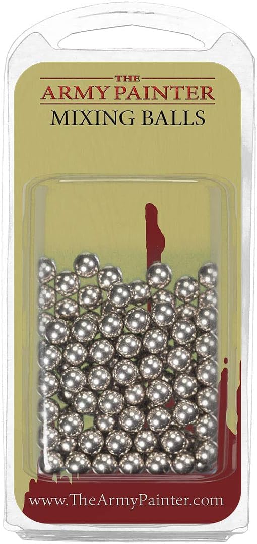 The Army Painter Paint Mixing Balls - Rust-Proof Stainless Steel Paint Mixing Balls for Mixing Model Paints - Stainless Steel Mixing Agitator Balls and Paint Balls, 5.5mm - apr. 0.22in, 100 Pcs