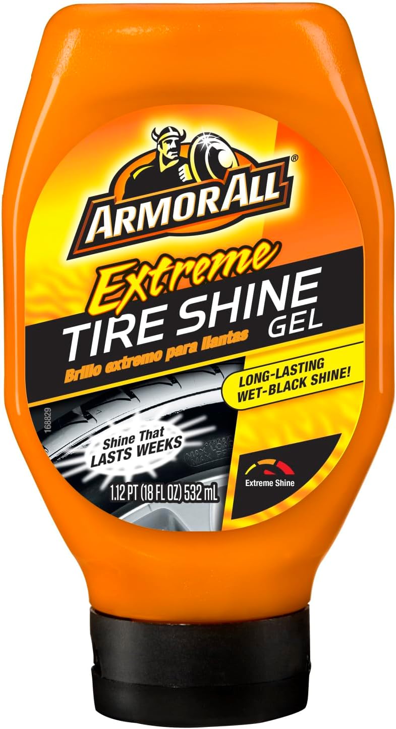 Armor All Extreme Tire Shine Gel by Armor All, Tire Shine for Restoring Color and Tire Protection, 18 Fl Oz
