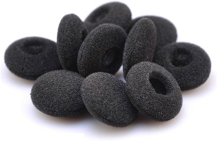 10 Pair of Black Replacement Earbud Tips Soft Sponge Foam Cover for Bang & Olufsen A8 A 8 Headphones Earphones Accessories