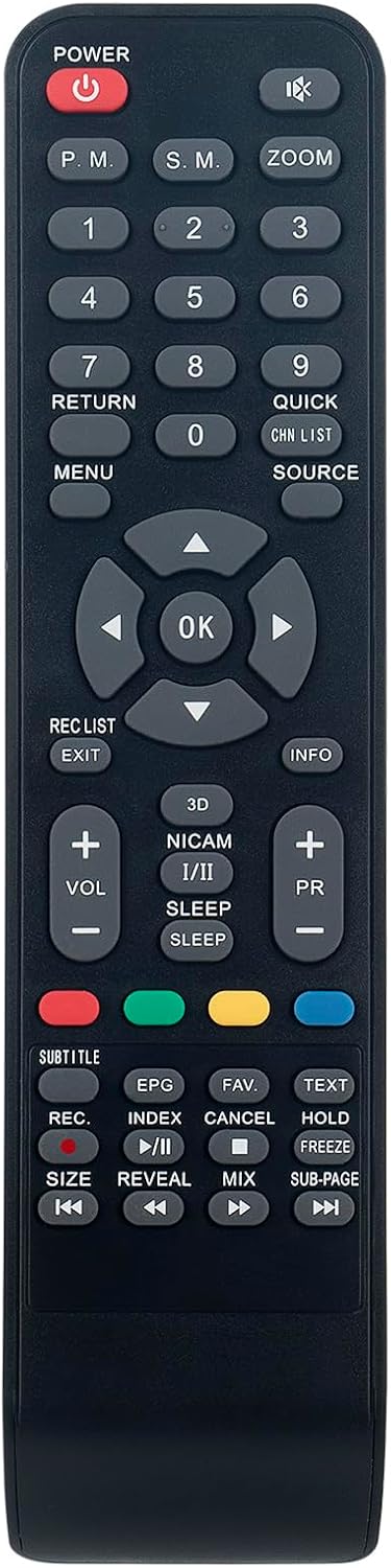 Allimity Replaced Remote Control Fit for Skyworth Smart TV 32E2 32E390 43E2B 43E2 24E66A 24E58A 32E66A 42E66A 50E58 32E57 32E36 42E38 39E36 40E360