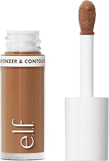 e.l.f. Camo Liquid Bronzer & Contour, Silky Highly Pigmented Formula, Creates a Long-Lasting Bronzed Glow & Natural Look, Vegan & Cruelty-Free, 3 Light