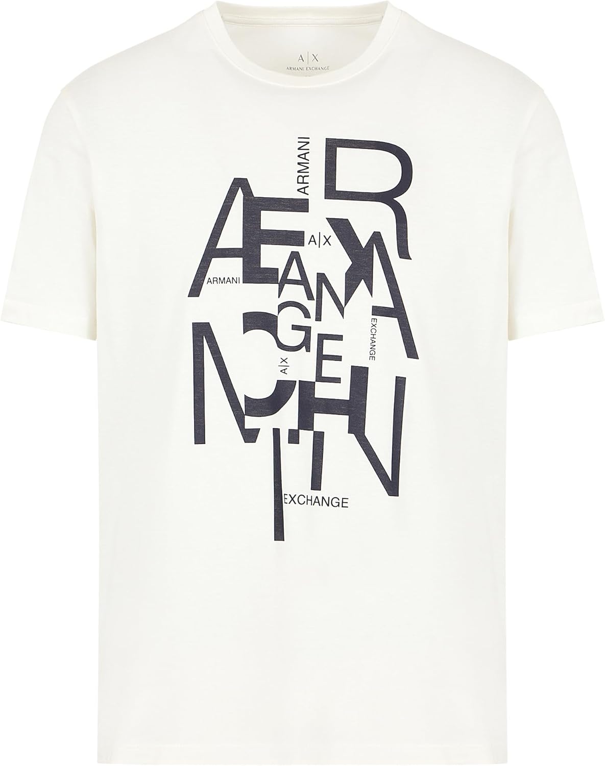 Armani Exchange Men's Regular Fit Pima Cotton Large Logo Tee