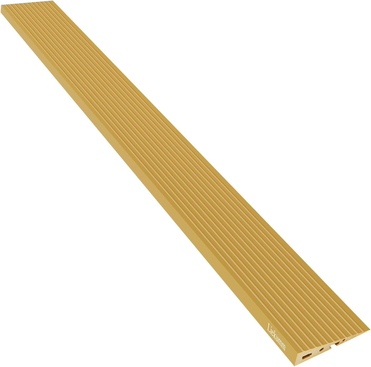 LIEKUMM Threshold Ramps for Doorways, 1" Rise Door Threshold Ramp, 1700lbs Capacity PVC Threshold Ramp for Stroller Wheelchair Scooter Reducer Ramp, Cuttable, Yellow