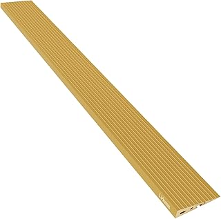 LIEKUMM Threshold Ramps for Doorways, 1" Rise Door Threshold Ramp, 1700lbs Capacity PVC Threshold Ramp for Stroller Wheelchair Scooter Reducer Ramp, Cuttable, Yellow