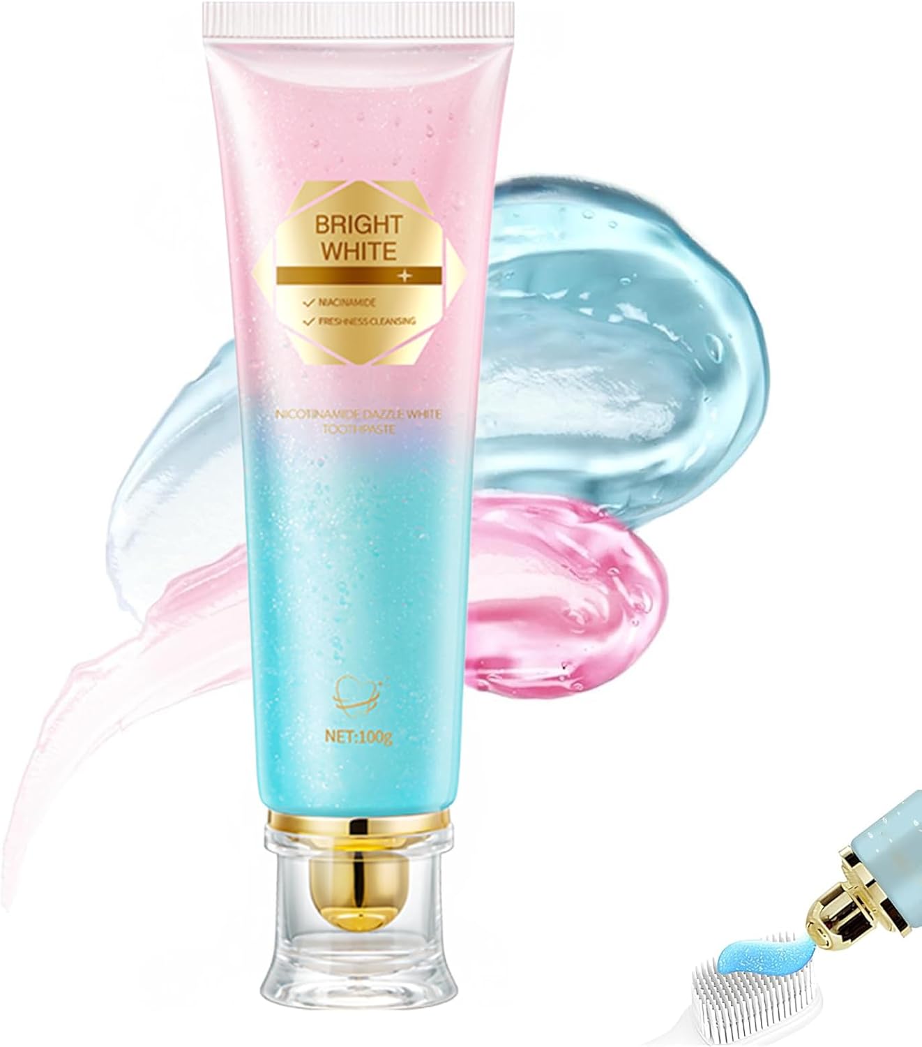 Radiant Whitening Toothpaste,Niacinamide Whitening Toothpaste,Nicotinamide WhiteningToothpaste,Niacinamide Toothpaste100g, Stain Removal Natural, Intensive Stain Removal & Complete Care (1)