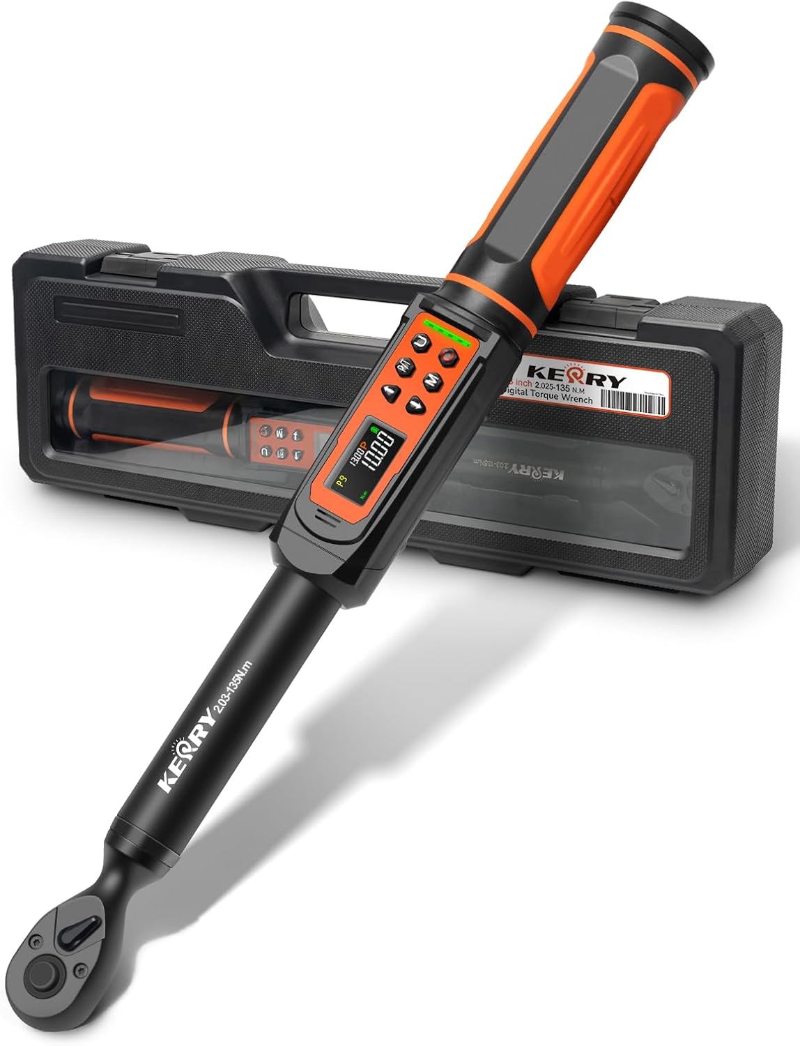 Kerry 3/8 Inch Drive Digital Torque Wrench 1.5-99.5ft.lb, ±1% High Accuracy