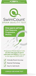 Fertility Test kit for Men: Number 1 Progressive Motility Test Swimcount Accurate Home Testing Kit for Assessing Male Fertility and Check Sperm Health - Sperm Quality Test - Private and Discrete