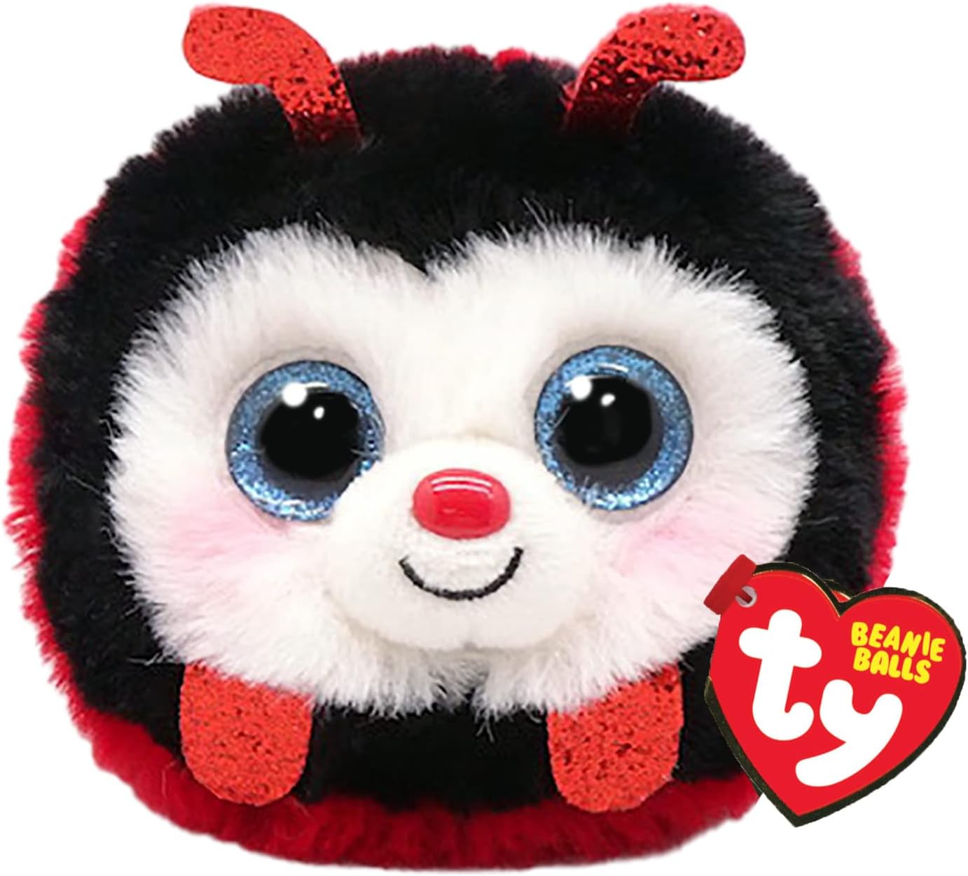 TY Izzy Ladybird Beanie Balls 3 Inches Beanie Baby Soft Plush Toy Collectible Cuddly Fabric Teddy