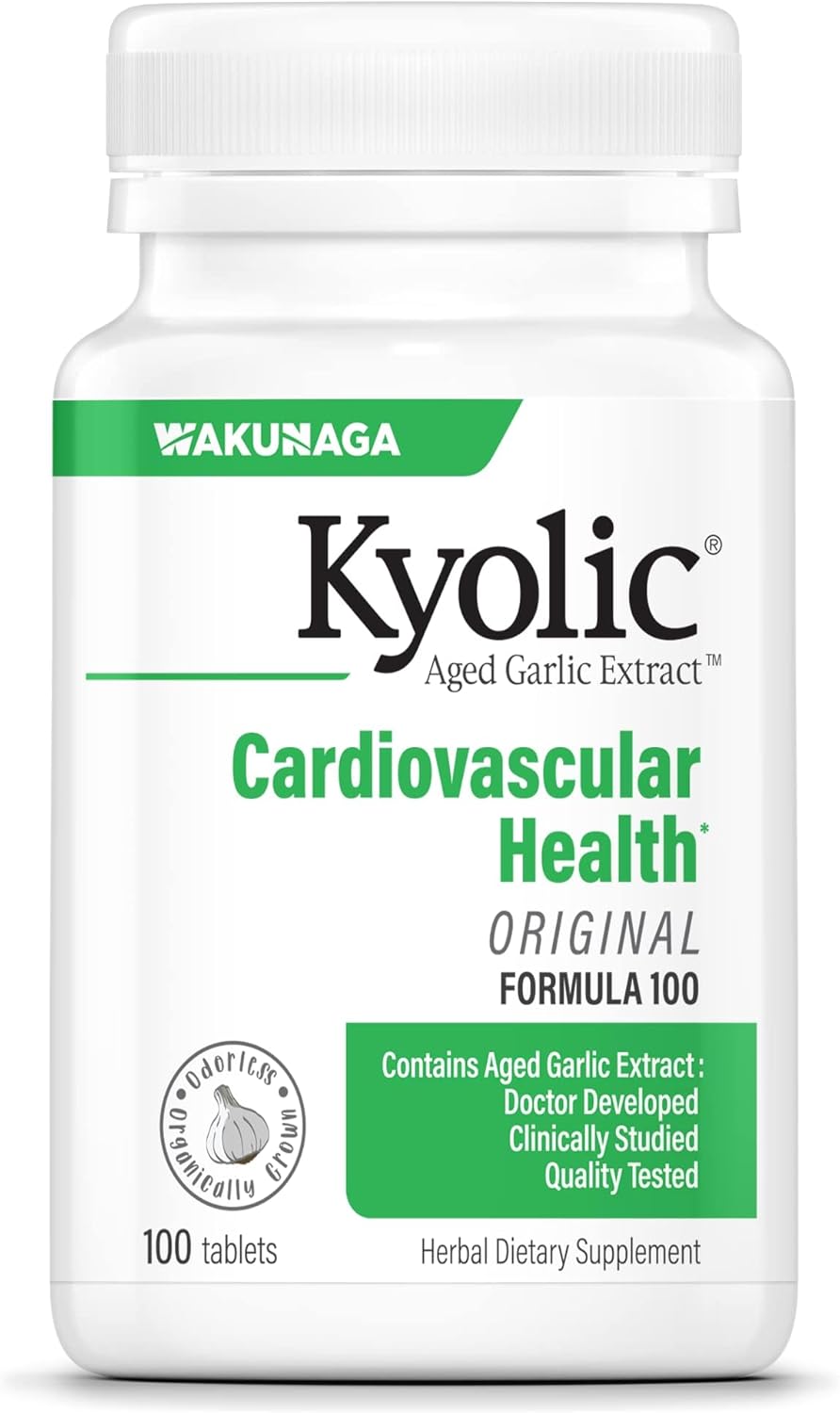 Kyolic Aged Garlic Extract Formula 100, Cardiovascular Health*, 100, Tablets.