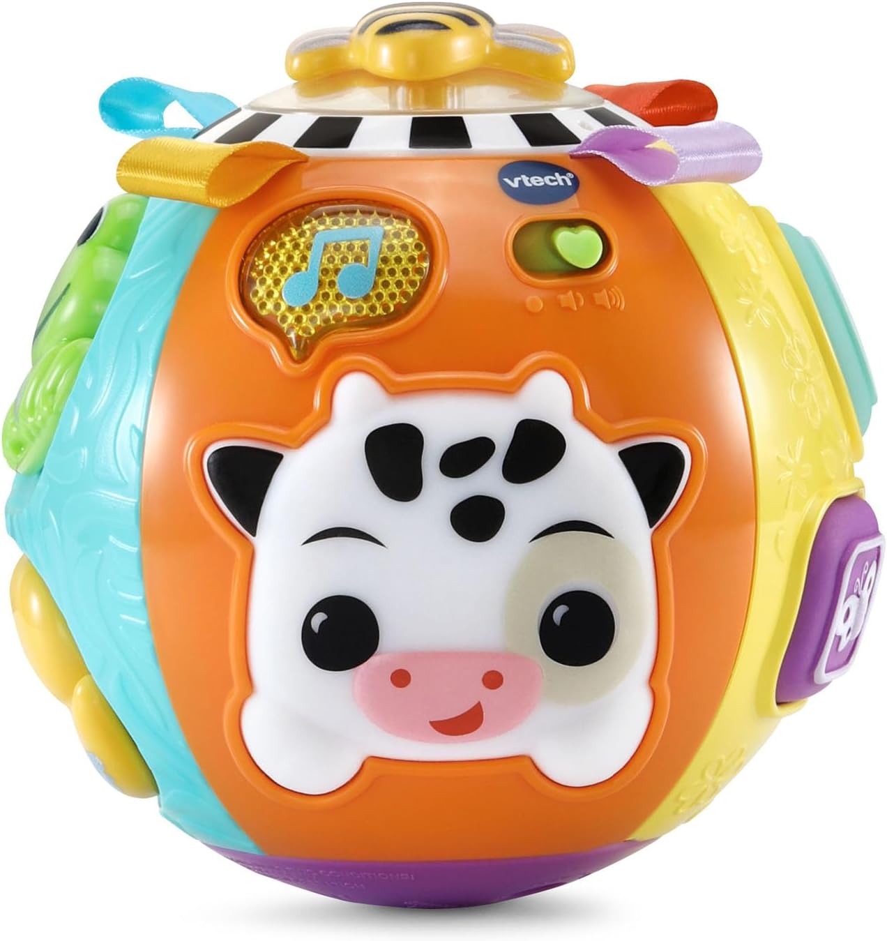 VTech Baby On-The-Moove Activity Ball with Textures, Orange